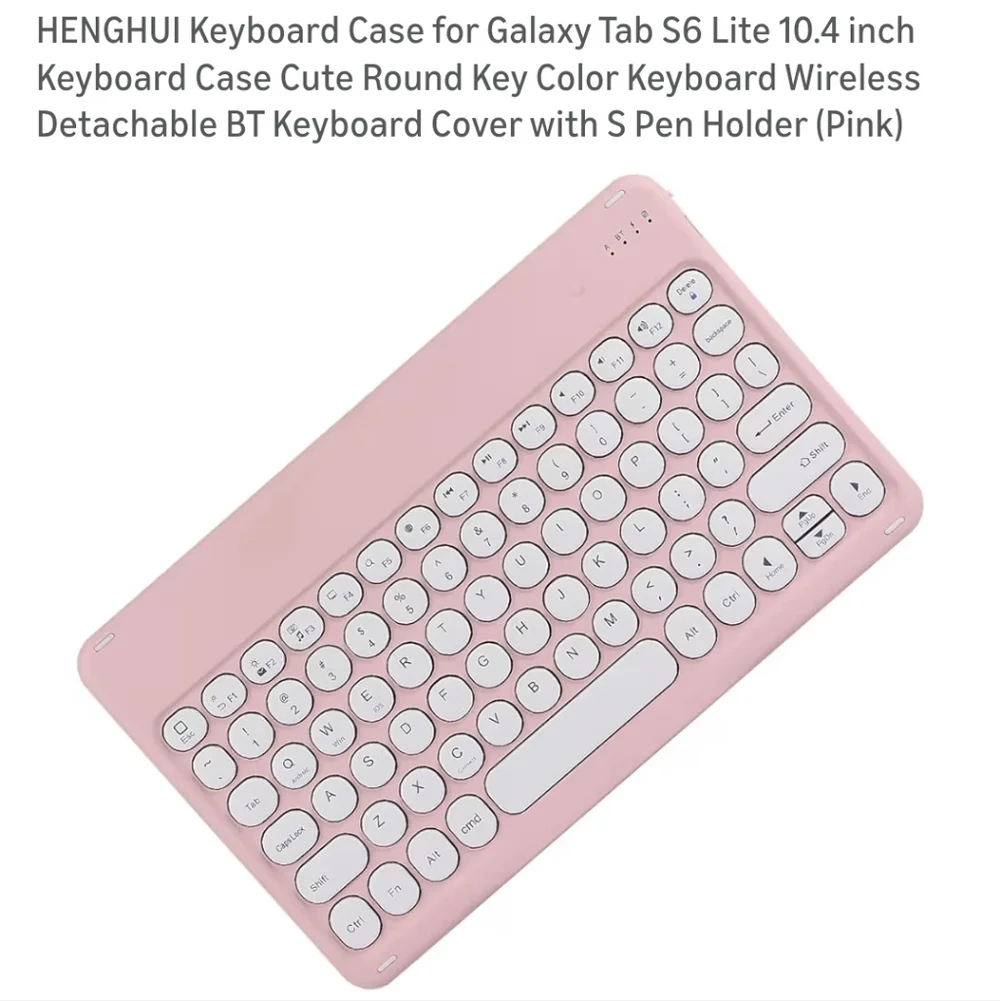 Pink Tablet Case with Keyboard CASE WITH KEYBOARD for GALAXY TAB S6 LITE TABLET